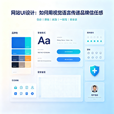 晴隆建站-网站UI设计：如何用视觉语言传递品牌信任感